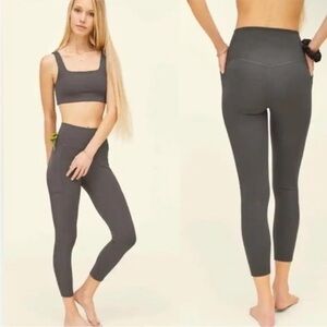 Girlfriend Collective Dark Gray High-Rise Compressive Leggings